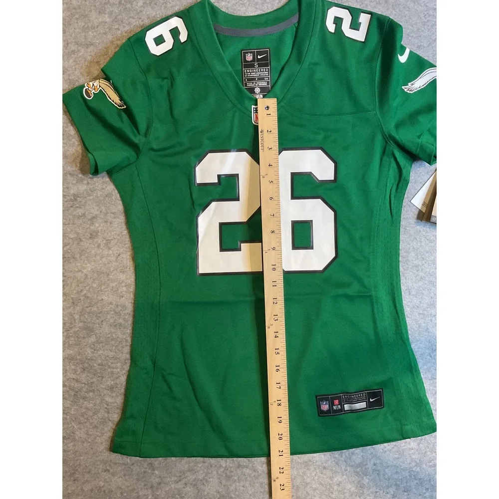 NWT Nike NFL Philadelphia Eagles Saquon Barkley 26 Jersey Kelly Green Women's S